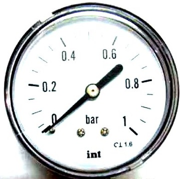 Манометр 1 бар 63 мм 1/4 " задній аксіальний 003