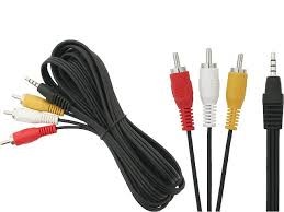 AV кабель TRRS Jack - > Cinch 3.5 штекер - > 3xRCA