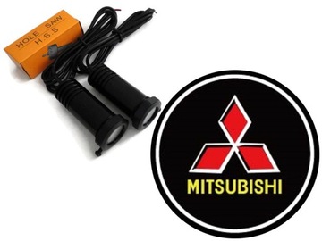 Светодиодные огни добро пожаловать логотип MITSUBISHI MAX Power 2X7W