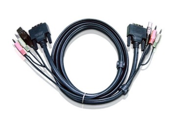 Aten кабель 2L-7d05ud 5M USB DVI-D Dual Link KVM