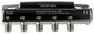 Розгалужувач 1 / 4 Televes RTV Sat Antenna TV Signal Splitter