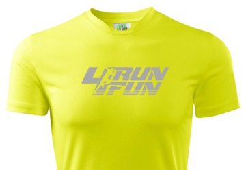 ФУТБОЛКА RUN 4 FUN ДЛЯ БЕГА ТЕРМО БЛИКИ