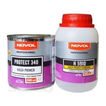 Реактивная грунтовка PROTECT 340 для цветных металлов NOVOL 0,2+0,2 литра 340