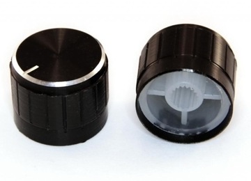 Чорна ручка для потенціометрів GCL20 20 мм 4 шт.