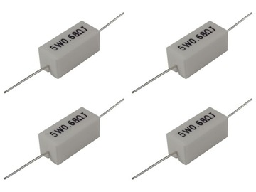 Керамический резистор 0.68 R 5W [4pcs]
