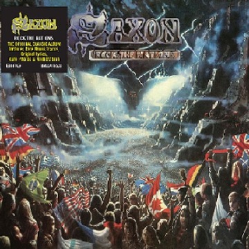 SAXON Rock The Nations TRI-COLOR LP