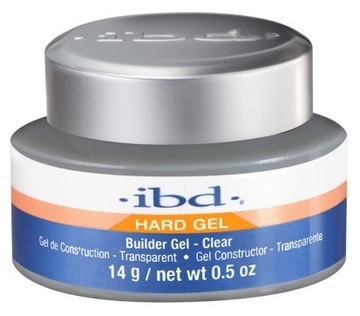 IBD Hard Builder Gel LED/UV żel budujący Clear 14g P1