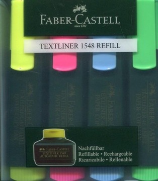Zakreślacz Faber-Castell Textliner 4 sztuki w Etui