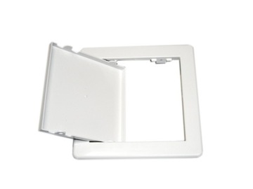 DRZWICZKI REWIZYJNE PCV 20X20 CM ZATRZASK BIAŁE FV