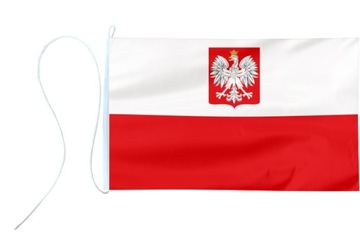 Flaga Polski bandera jachtowa 45x30cm żeglarska qg