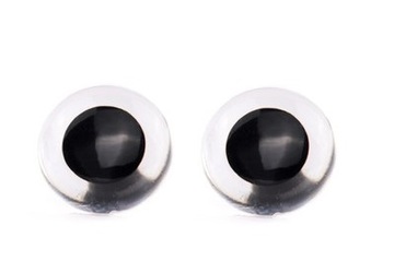 Safety eyes bezpieczne oczy zaciskowe do maskotek 24mm przezroczyste