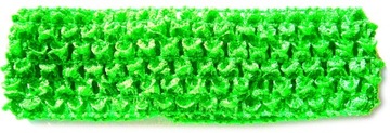 OPASKA NA GŁOWĘ GUMKA AŻUROWA TUTU 28CM NEON ZIELO
