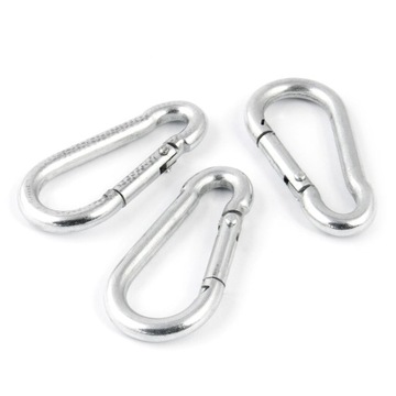 Karabińczyk Karabinek Ocynk Bez Zabezpieczenia 4mm 40mm 20szt.