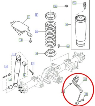 ДАТЧИК ВЫСОТЫ ПОДВЕСКИ LAND ROVER DISCOVERY 2