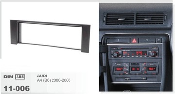 Радиорамка для Audi A4 B6, решётка магнитолы