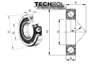 7210 B ШАРИКОВЫЙ ПОДШИПНИК 50x90x20 мм