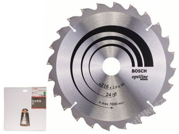 BOSCH Piła tarczowa do drewna Optiline 216x30 24z