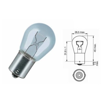 Żarówka NARVA P21W 12V 21W reflektorowa