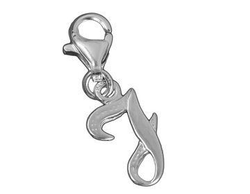 CHARMS litera SREBRO 925 J literka do bransoletki