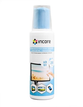 INCORE płyn do ekranów LCD 250ml spray +mikrofibra