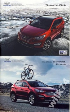 Hyundai Santa Fe prospekt 2013 polski + akcesoria