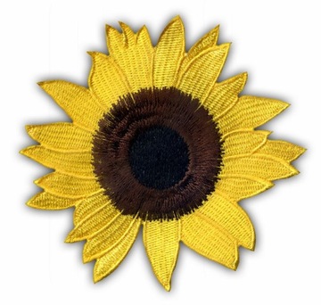 Naszywka SŁONECZNIK kwiat NLS - sunflower, HAFT