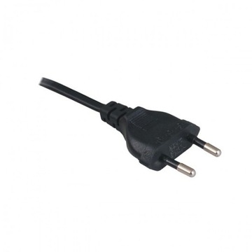 Przewód 3m 2x0,75mm2 z wtyczką EURO biały / czarny