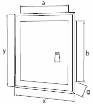 МЕТАЛЛИЧЕСКАЯ ДВЕРЬ 20x25 ЧЕРНАЯ РУЧКА