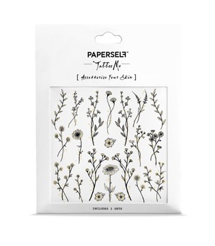 Татуировки наклейки с дикими цветами Paperself