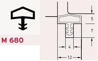 ПРОКЛАДКА DEVENTER для деревянных дверей M680 M7292