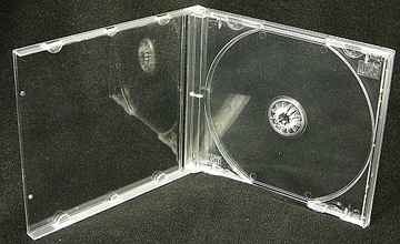 Коробки для 1 x CD Jewel Case CLEAR - 25 шт. POLISH