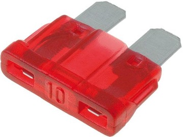 Bezpieczniki samochodowe płytkowe Standard MIDI 19mm 10A - 5szt zestaw