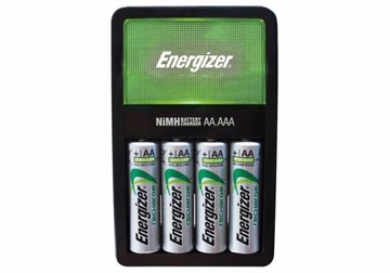 ЗАРЯДНОЕ УСТРОЙСТВО ENERGIZER + 4 АККУМУЛЯТОРА R6 AA 2000 мАч