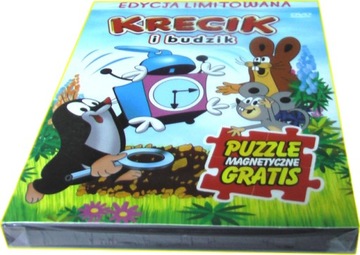 KRECIK I BUDZIK ~ DVD + PUZZLE MAGNETYCZNE ~ FOLIA