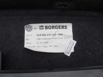 POLIČKA ZADNÍ Z ROLETA VW PASSAT B7 SEDAN