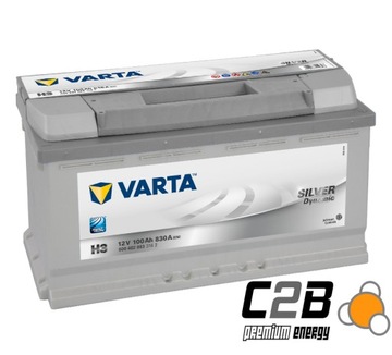 VARTA SILVER АККУМУЛЯТОР 100 Ач H3 Скерневице C2B