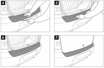 LIŠTA VRSTVA NA NÁRAZNÍK VW GOLF V 5 2003-2008