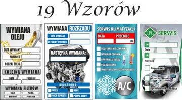 Наклейки мастерской для замены OIL TIMING AIR CONDITION LPG