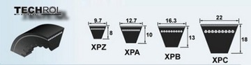 РЕМЕНЬ ЗУБЧАТЫЙ КЛИНОВОЙ РЕМЕНЬ XPA 3150 ЗУБЧАТЫЙ