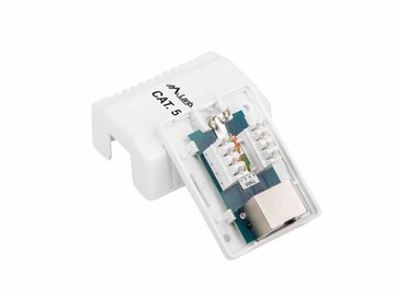 Розетка Lanberg для поверхностного монтажа RJ45, экранированная кат.5e