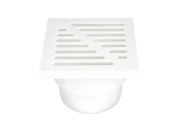 KRATKA KANALIZACYJNA 15X15cm fi 110 ODPŁYW PROSTY