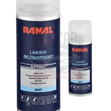 LAKIER BEZBARWNY W SPRAYU MAT 400ml RANAL