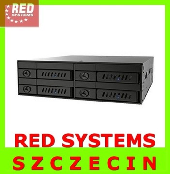 RED Kieszen 5.25' 4x HDD SSD 2.5' SATA Chieftec v2