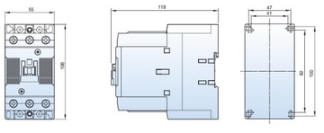 Контактор MC-50a 230В AC (22кВт; 50А) - LG/LS