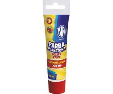 FARBA PLAKATOWA ASTRA TUBA 30 ml CZERWONA JASNA