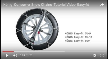 Цепи THULE KONIG EASY-FIT 100 CU-9 215/70 R15