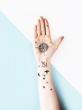 Тату на руке, предплечье, морском стиле Paperself