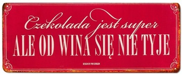 Tablica vintage metalowa tabliczka plakat napis