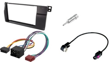 RAMKA MONTAŻOWA ISO ADAPTER 2DIN BMW 3 E46 ZESTAW
