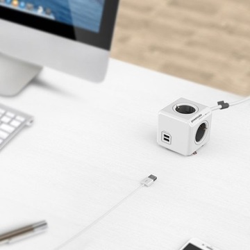 USB-удлинитель PowerCube длиной 1,5 м 2x USB x 4x230 В